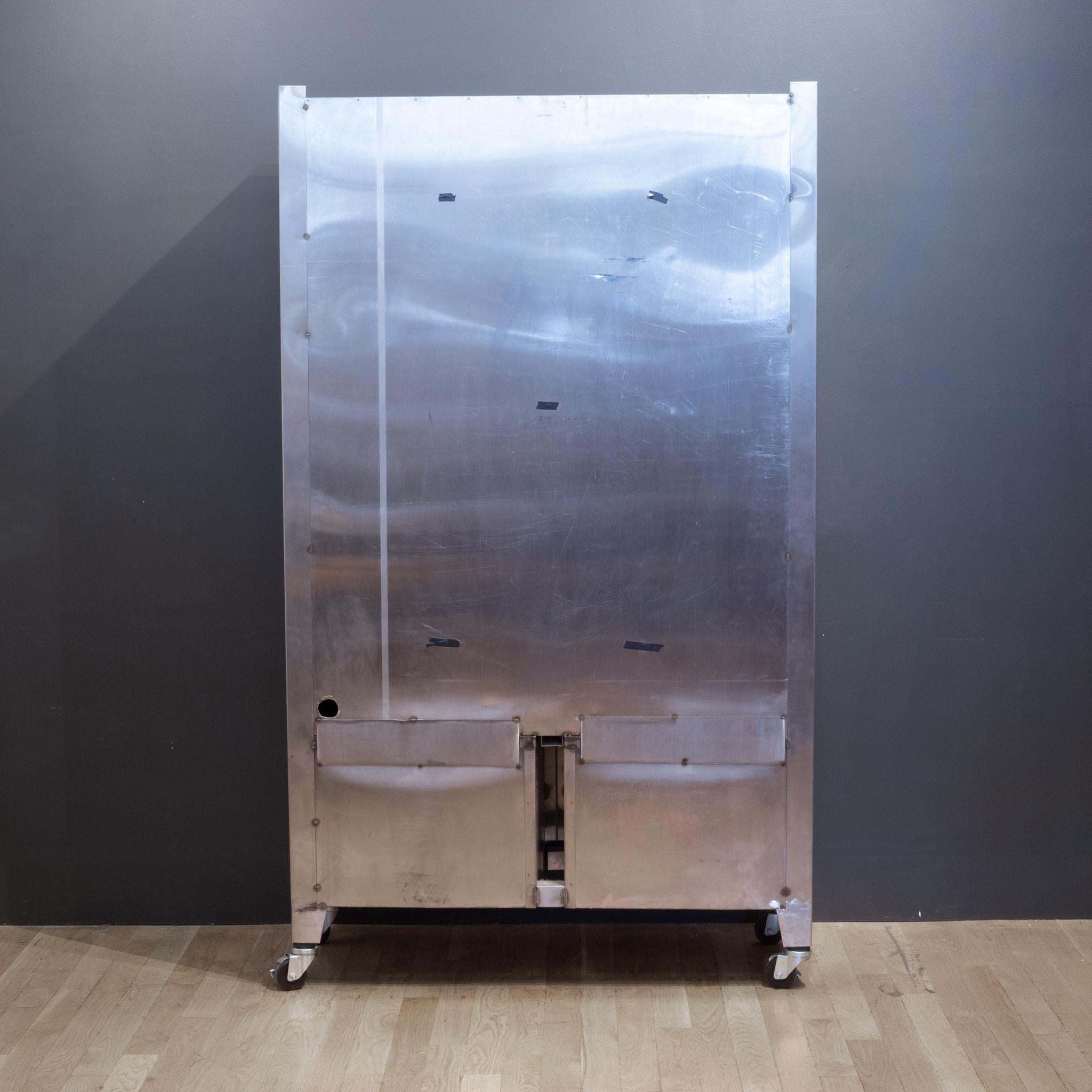 20th Century Monumental Midcentury Stainless Steel Medical Cabinet, circa 1950