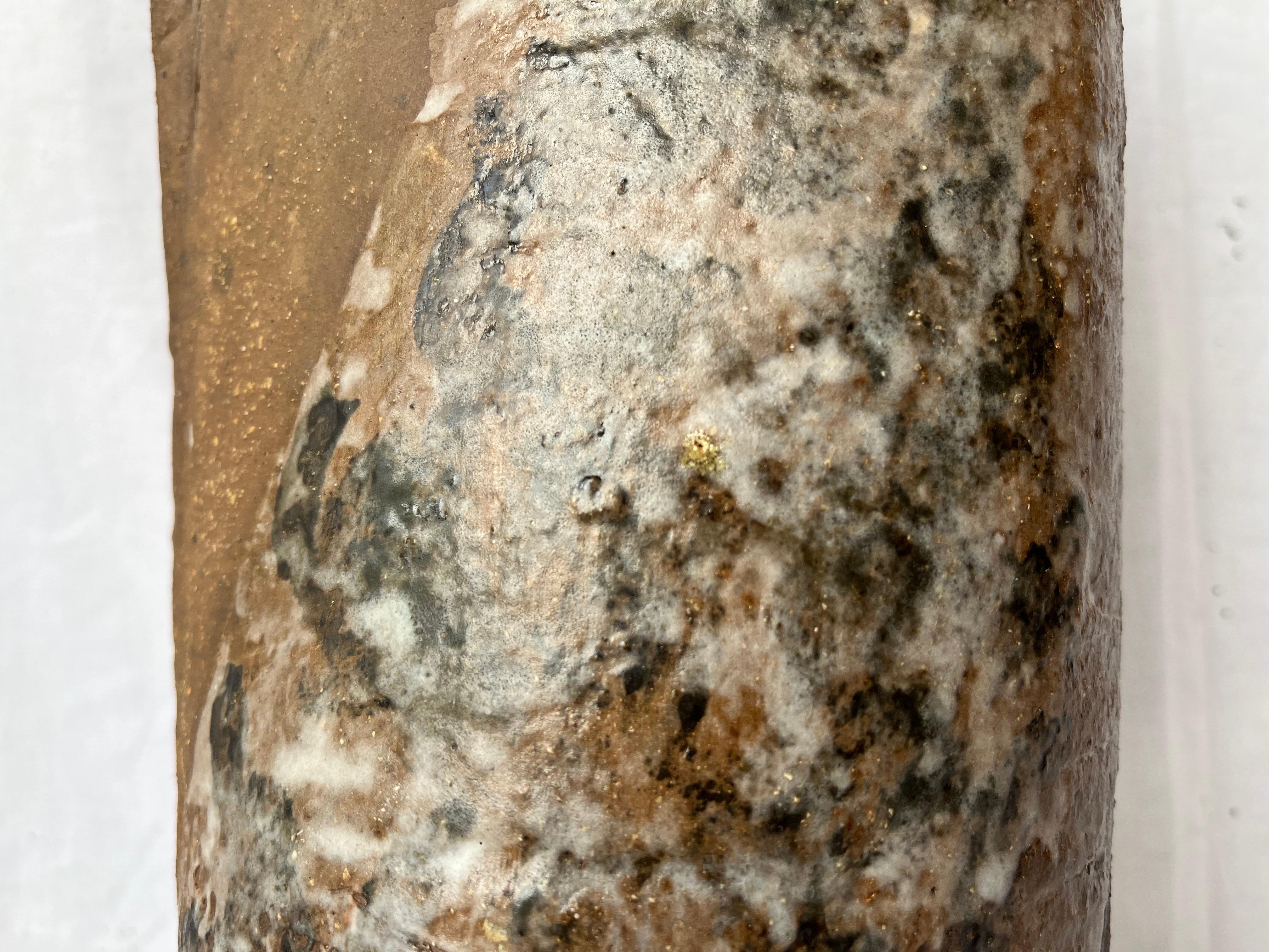 Monumentale glasierte Steingut-Keramik aus der Mitte des Jahrhunderts, signiert Inge, datiert 1964 im Angebot 5