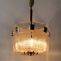 Monumental Midcentury Basket Chandelier or Pendant Lamp by J.T. Kalmar, 1950s