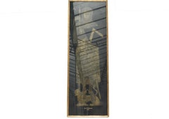 Monumental MidCentury Brass Rubbing Of A Medieval Knight Sir John D'Aubernoun