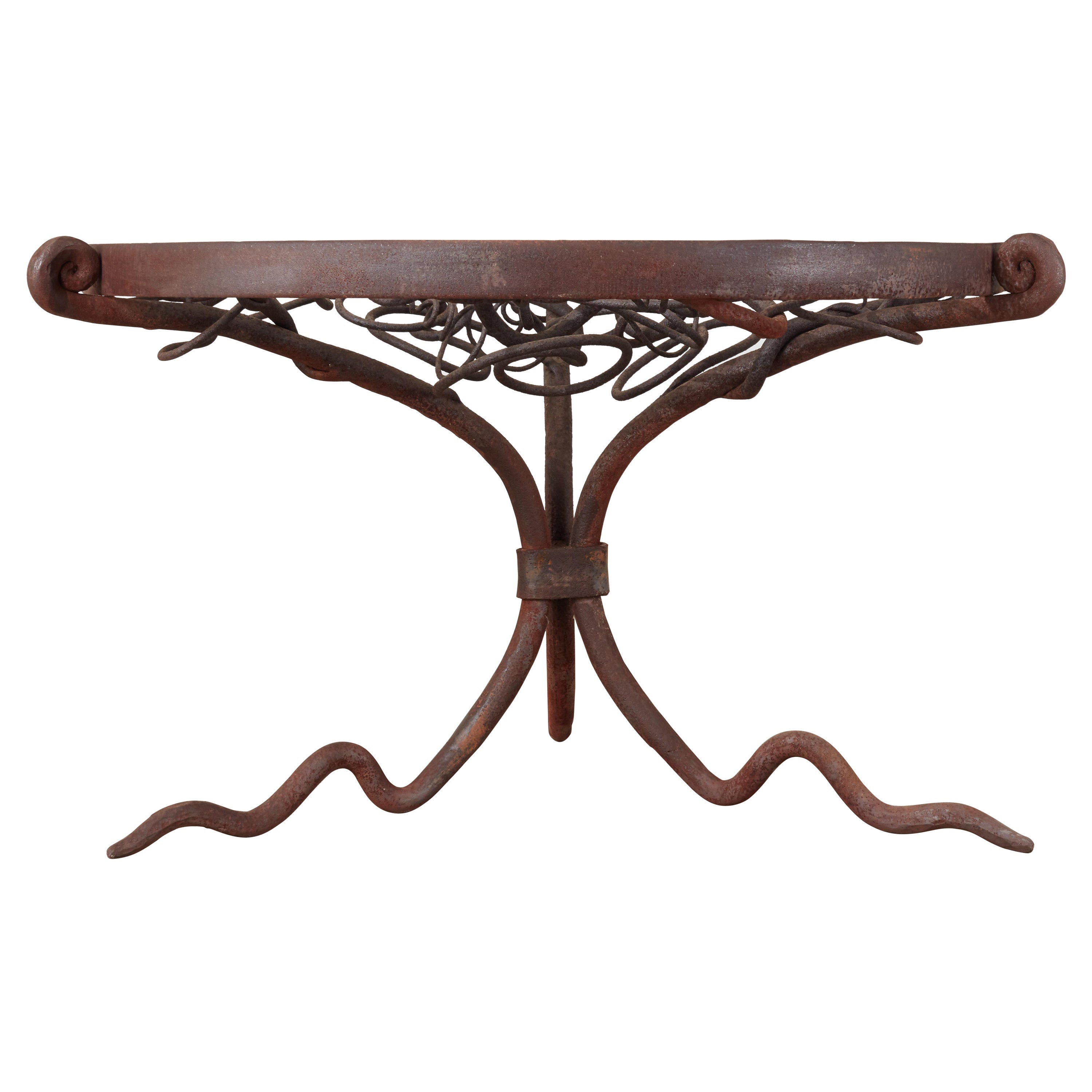 Monumental Midcentury Brutalist Center or Garden Table Sculpture