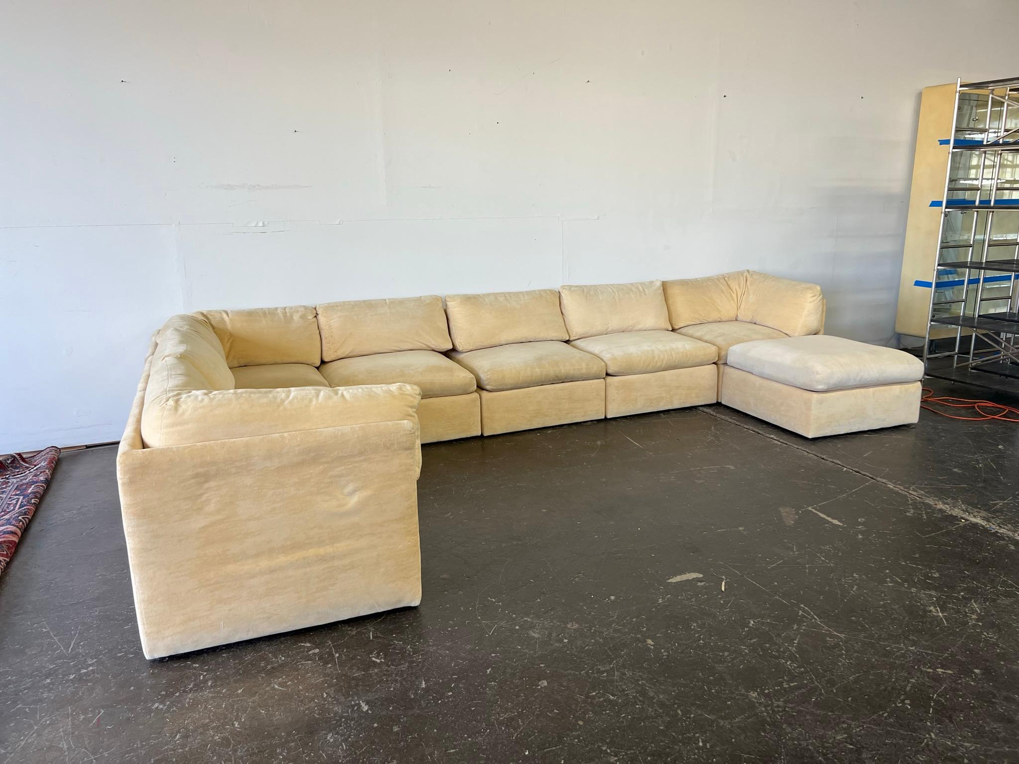 Monumental Milo Baughman for Thayer Coggin Sectional Sofa 3