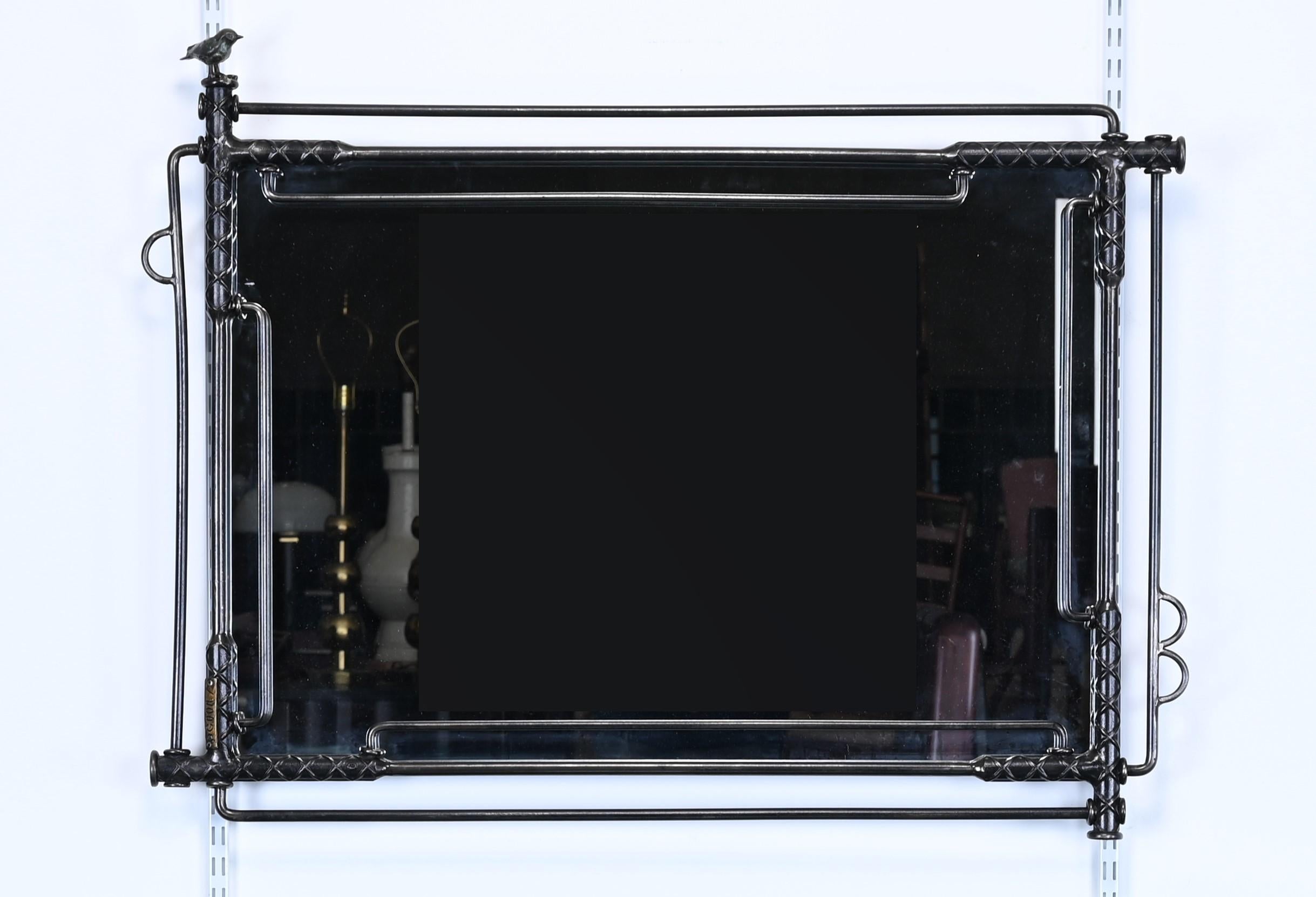 Monumentaler Spiegel und Konsolentisch von Ilana Goor, 1980er Jahre (Moderne der Mitte des Jahrhunderts) im Angebot