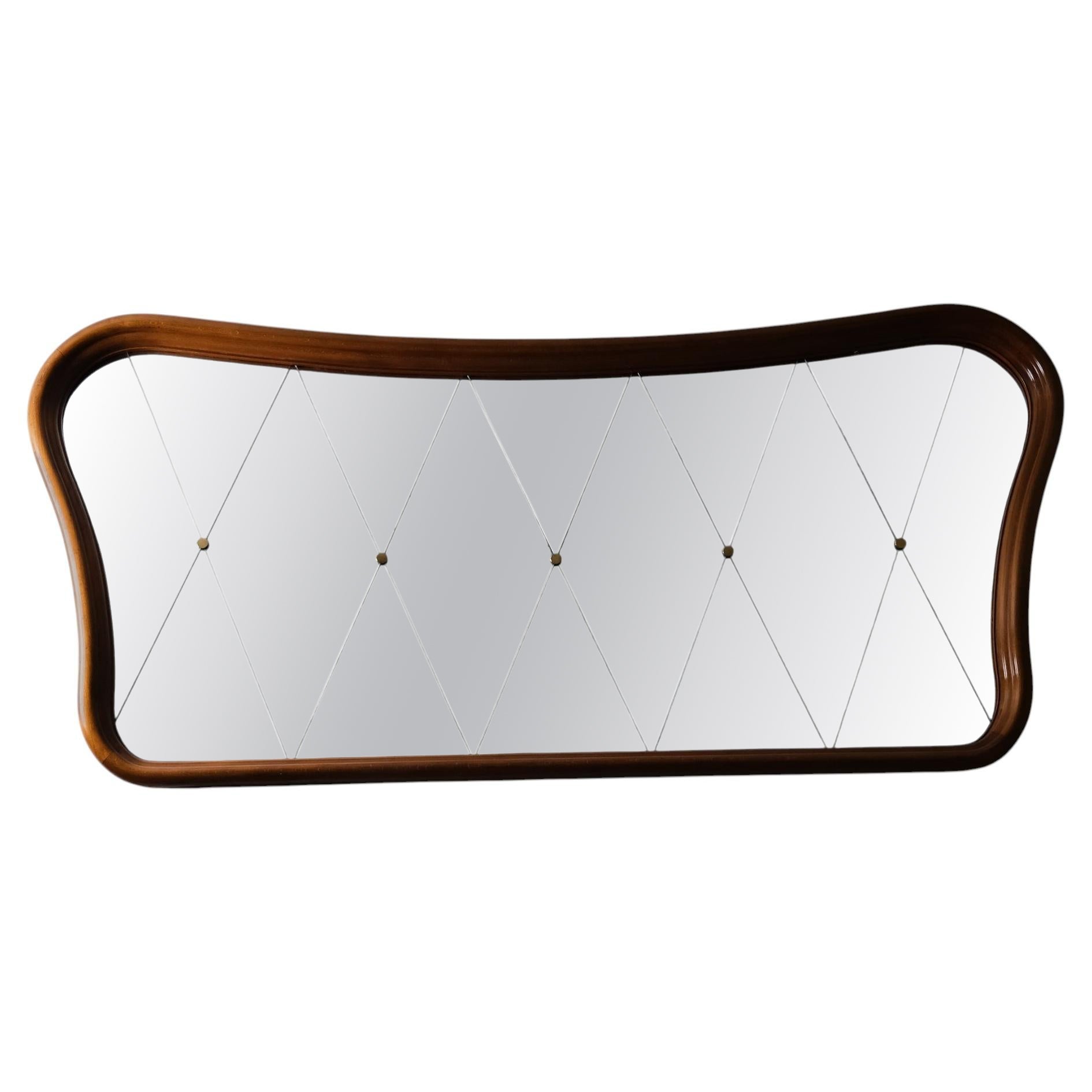 Miroir monumental d'un designer et d'un fabricant inconnus, Suède, années 1940
