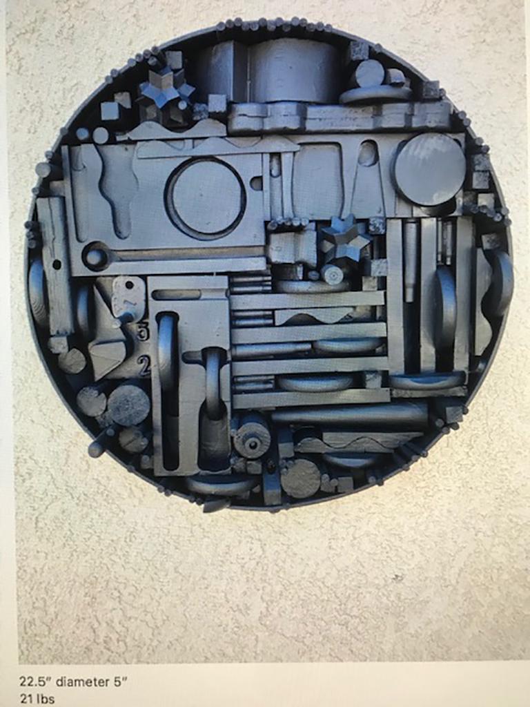 Monumental Mixed-Media Abstract Wall Sculpture in the Style of Nevelson In Good Condition For Sale In Pasadena, CA