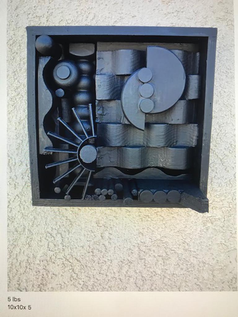 Monumental Mixed-Media Abstract Wall Sculpture in the Style of Nevelson For Sale 1