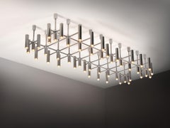 Monumental Mixed Metal Ceiling Light 304 cm/119in