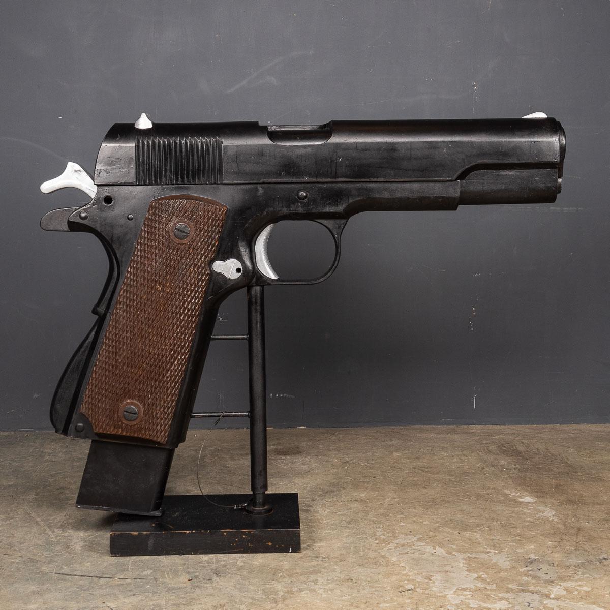 Monumental Model Of A M1911 Colt Government Handgun In Good Condition For Sale In Royal Tunbridge Wells, Kent