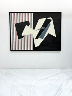 Monumental Modern Original Abstract Painting by Alain Le Yaouanc, 1960s