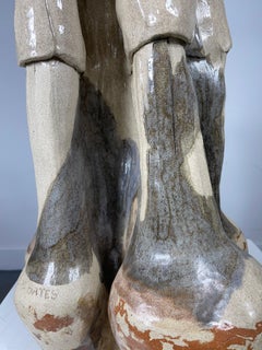 Monumental Modernist Art Pottery Vessel (vase) by Rita M. Bates