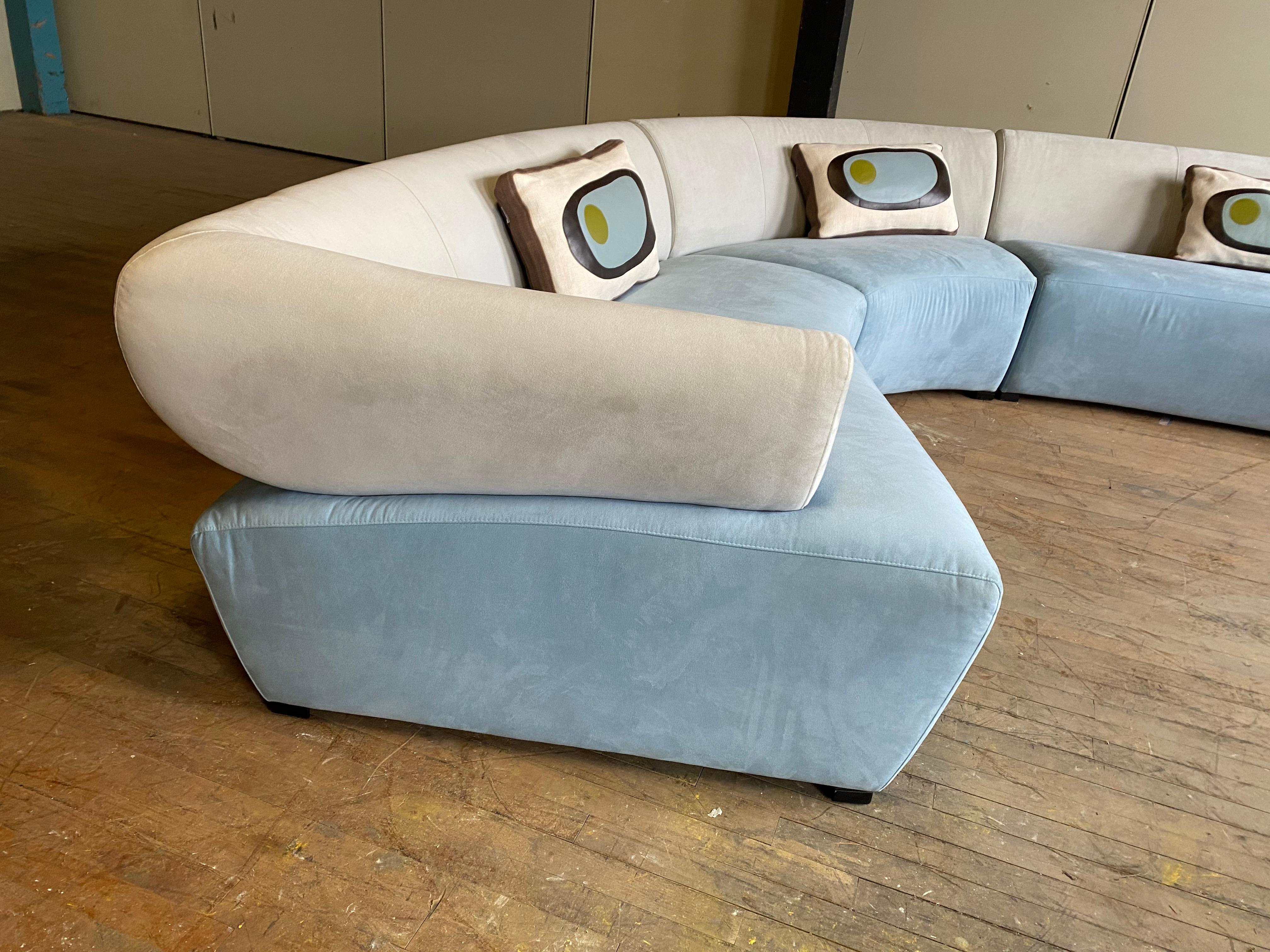 Monumental Modernist or Contemporary 5-Piece Sectional, by Dellarobbia 4