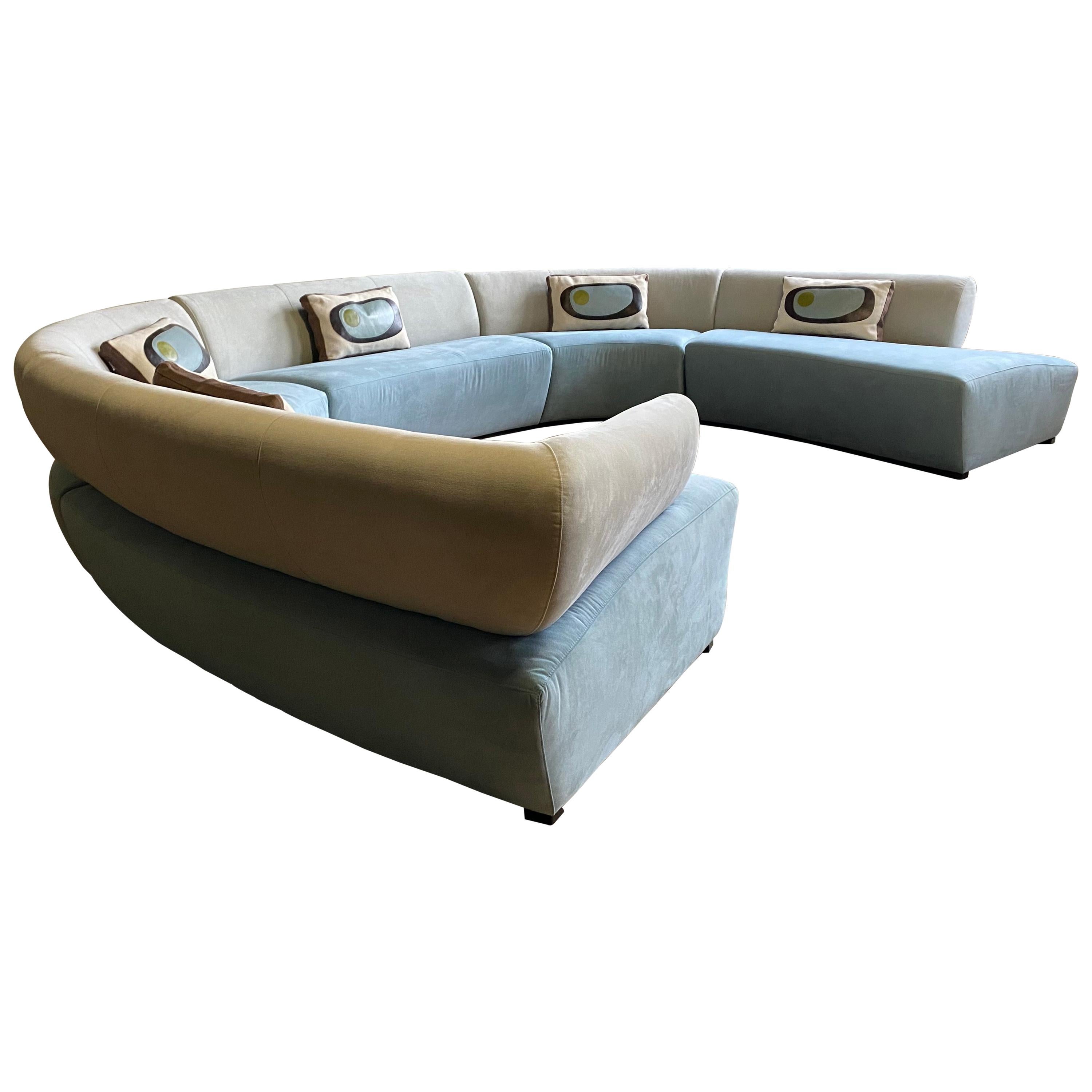 Monumental Modernist or Contemporary 5-Piece Sectional, by Dellarobbia