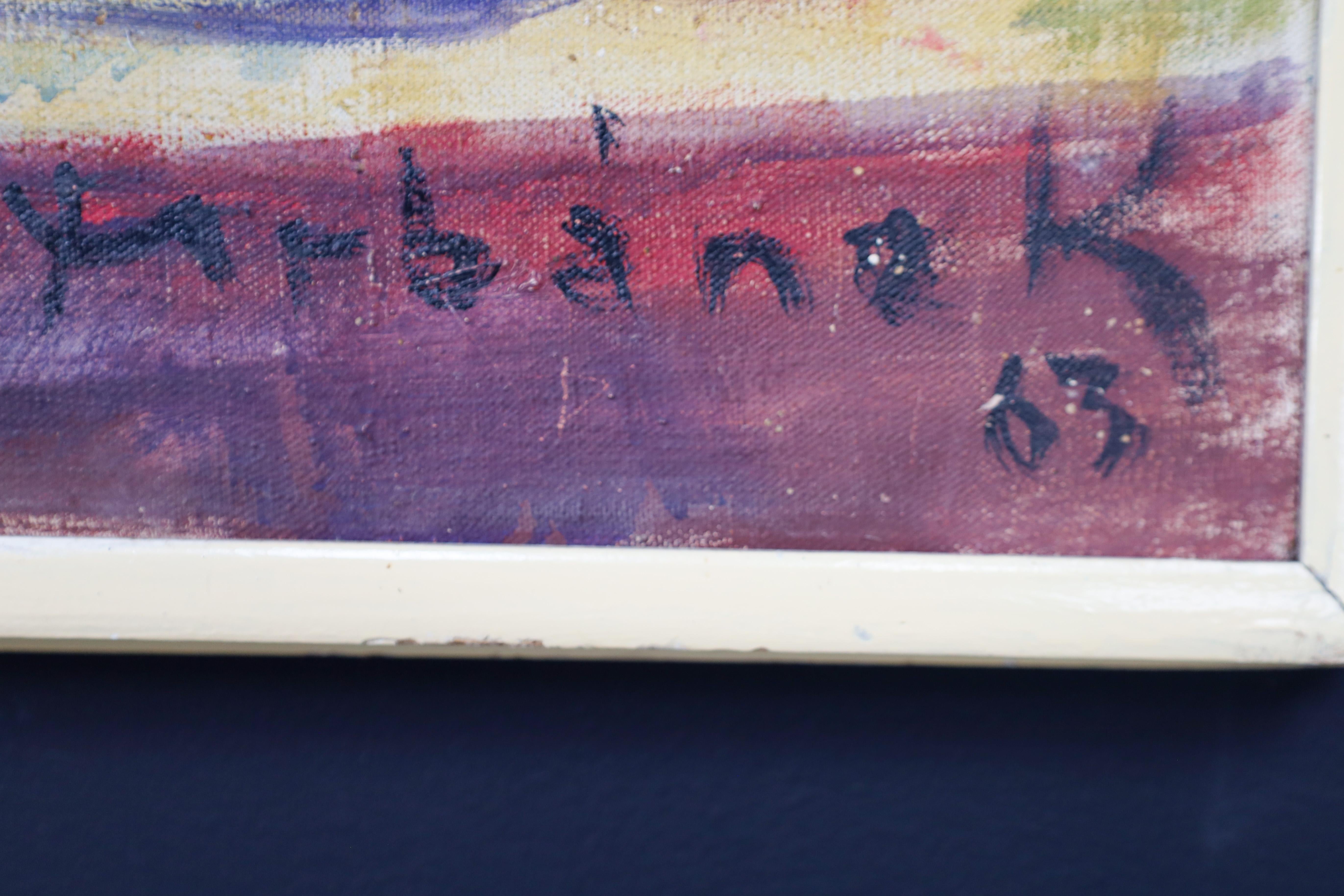 Monumentales modernistisches Gemälde 