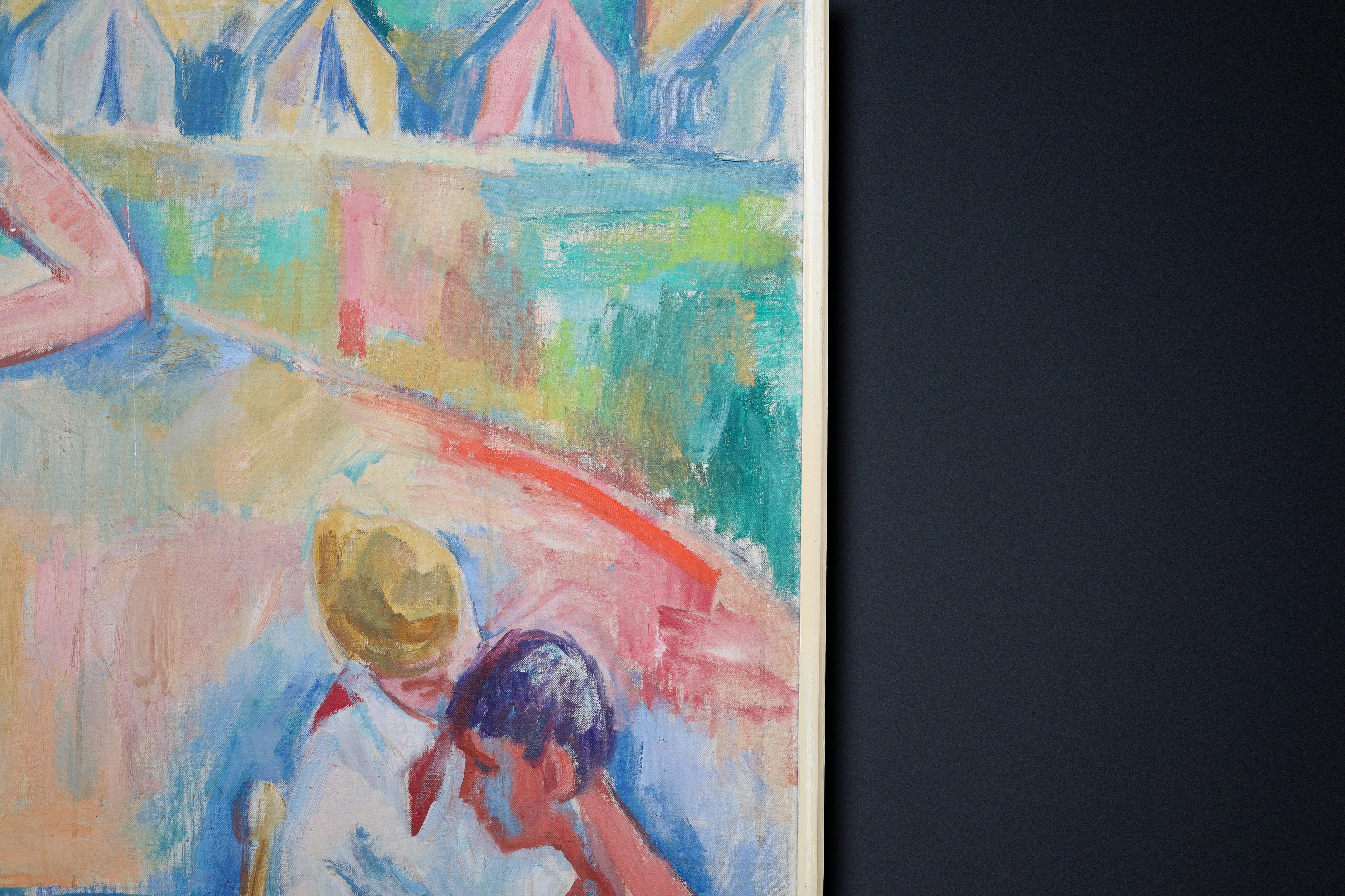 Monumentales modernistisches Gemälde 