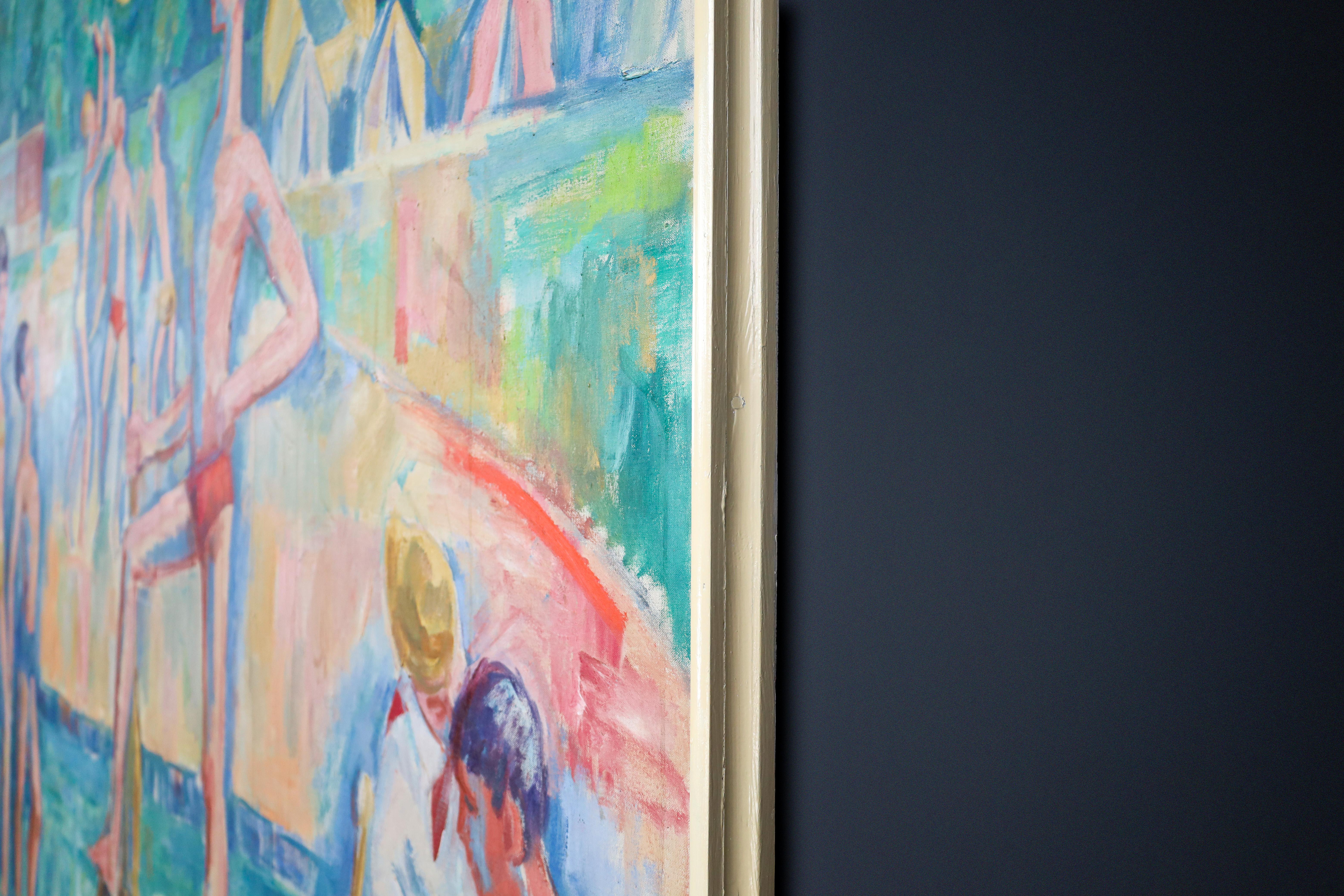 Monumentales modernistisches Gemälde 