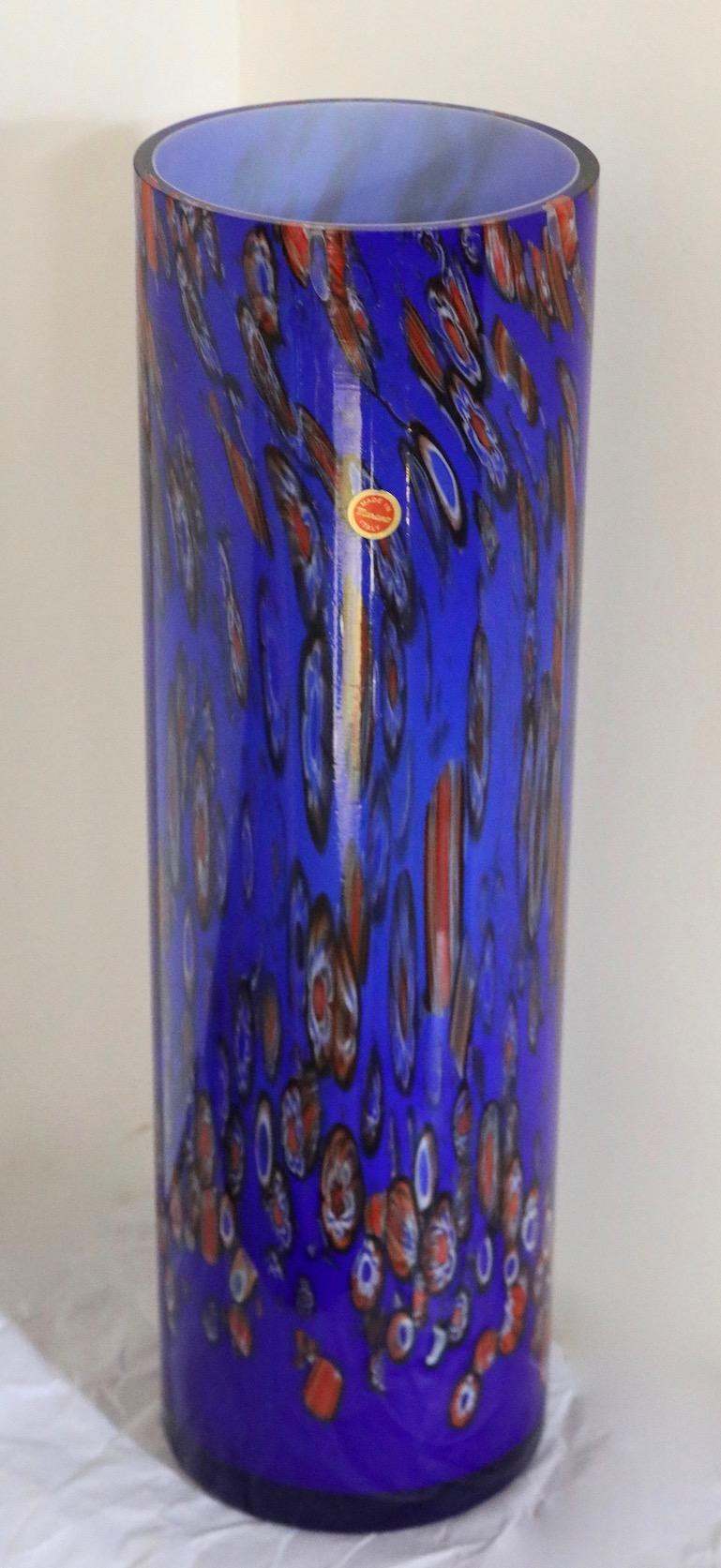 Monumental Murano Art Glass Vase For Sale 5