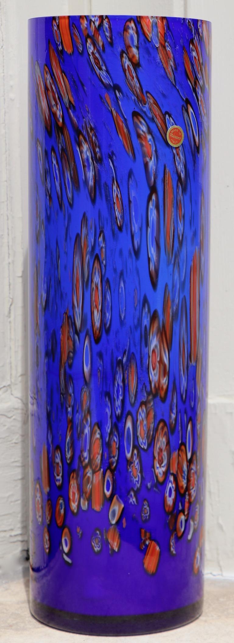 Vetro artistico Vaso monumentale in vetro artistico di Murano in vendita