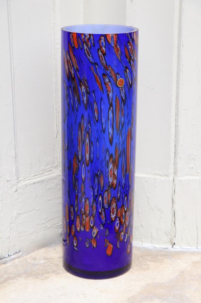 Monumental Murano Art Glass Vase For Sale 2