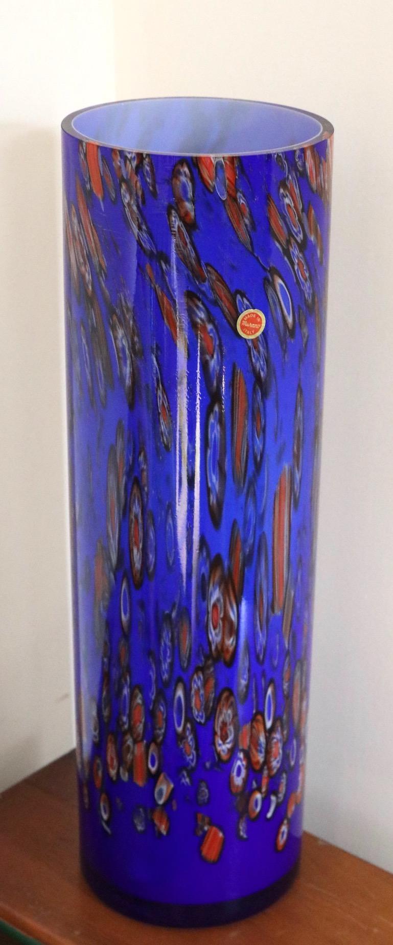Monumental Murano Art Glass Vase For Sale 3