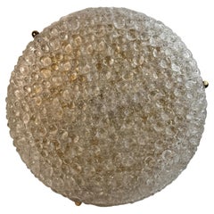 Monumental Murano Bubble Glass Flush Mount Made by Hillebrand Leuchten, 1960s