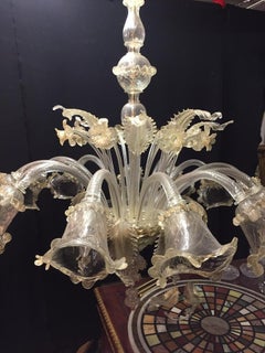 Monumental Murano Chandelier 12 Arms Made in Italy, Hand Blown and Handcrafted