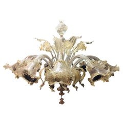 Monumentale lampadario di Murano a 12 bracci Hand Made in Italy, soffiato e lavorato a mano