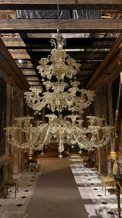 Monumental Murano Crystal Chandelier with 58 Lights, Italy, 1990s 250 CM