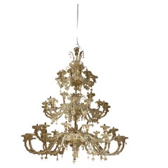 Monumental Murano Crystal Chandelier with 58 Lights, Italy, 1990s 250 CM
