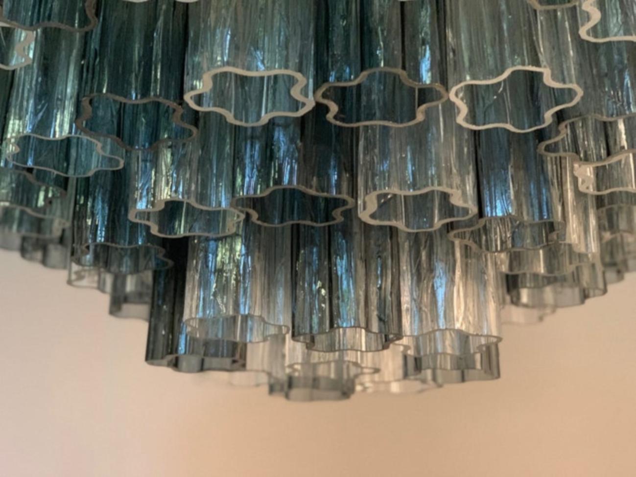 Late 20th Century Monumental Murano  Glass Chandelier For Sale