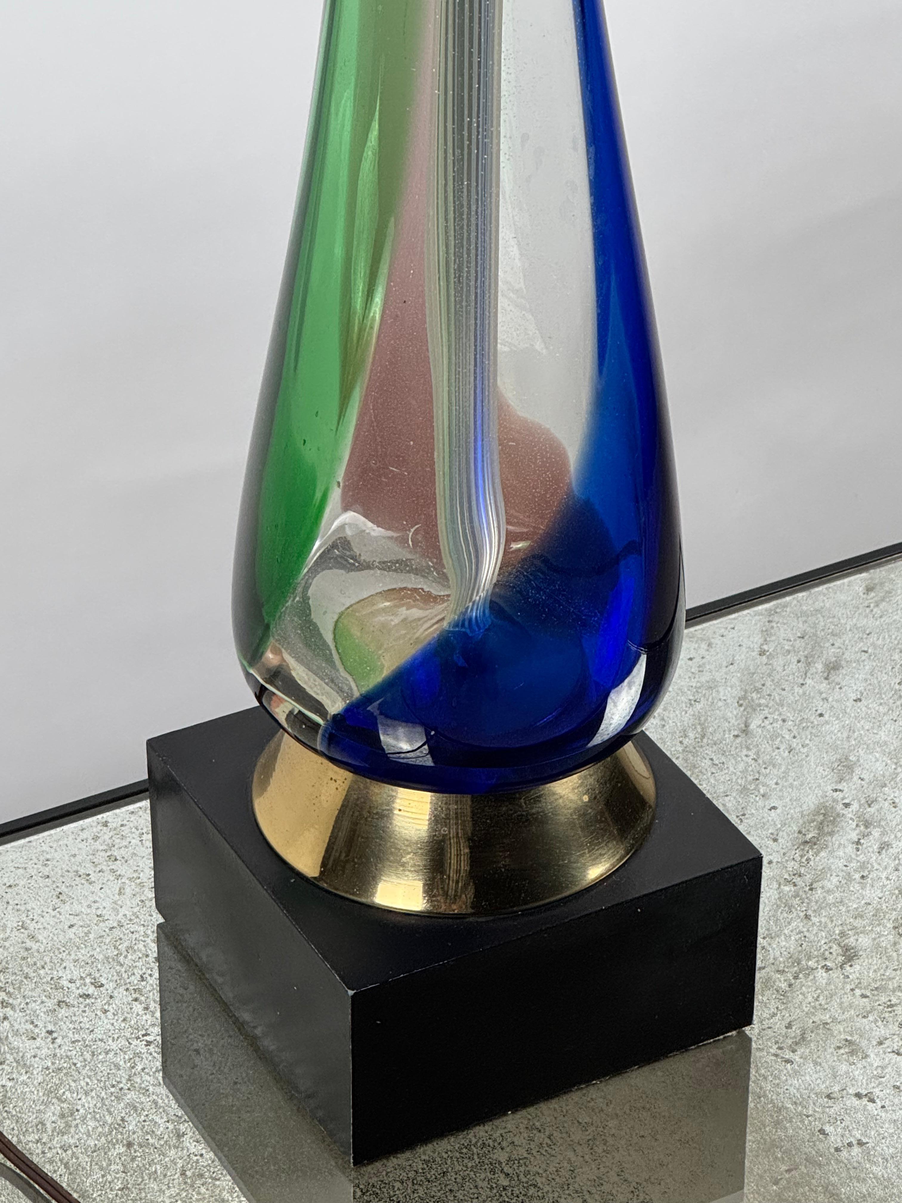 Lámpara monumental de cristal de Murano de Fulvio Bianconi para Venini en venta 3