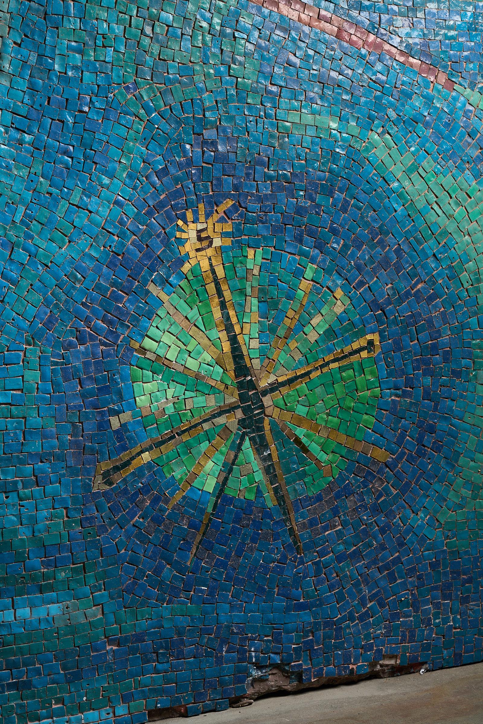 XIXe siècle Mosaïque monumentale en verre de Murano représentant Venise - Century Glass Co. en vente