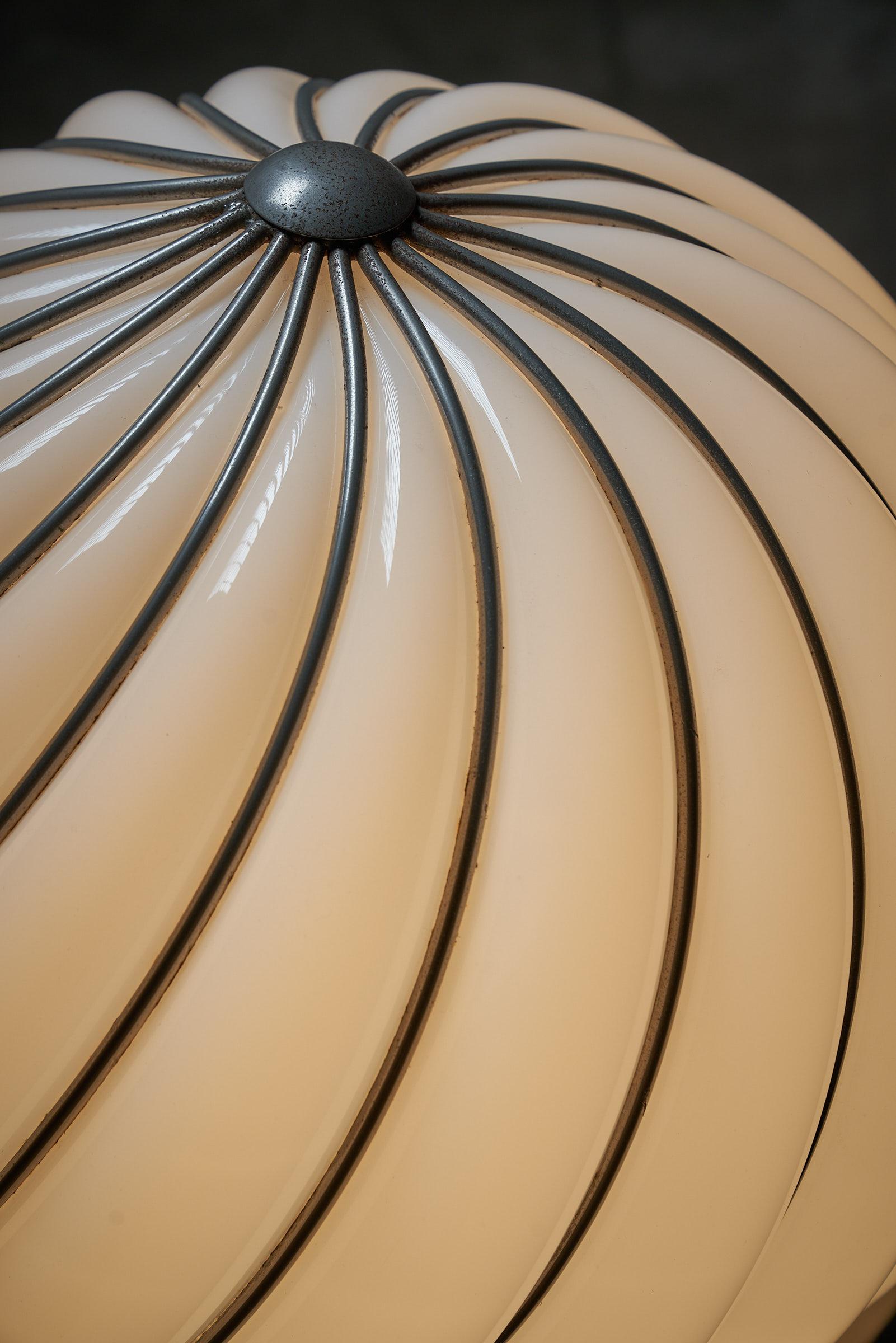 Lámpara de sobremesa monumental de cristal de Murano de Adolf Loos para VeArt, años 70 en Bueno estado para la venta en Mortsel, BE