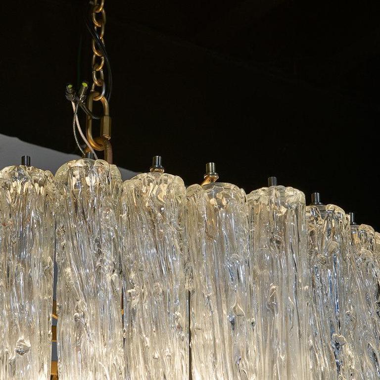 20th Century Monumental Murano Glass Tronchi Chandelier
