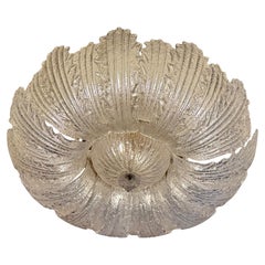 Monumentale Murano Graniglia Blatt Flush Mount