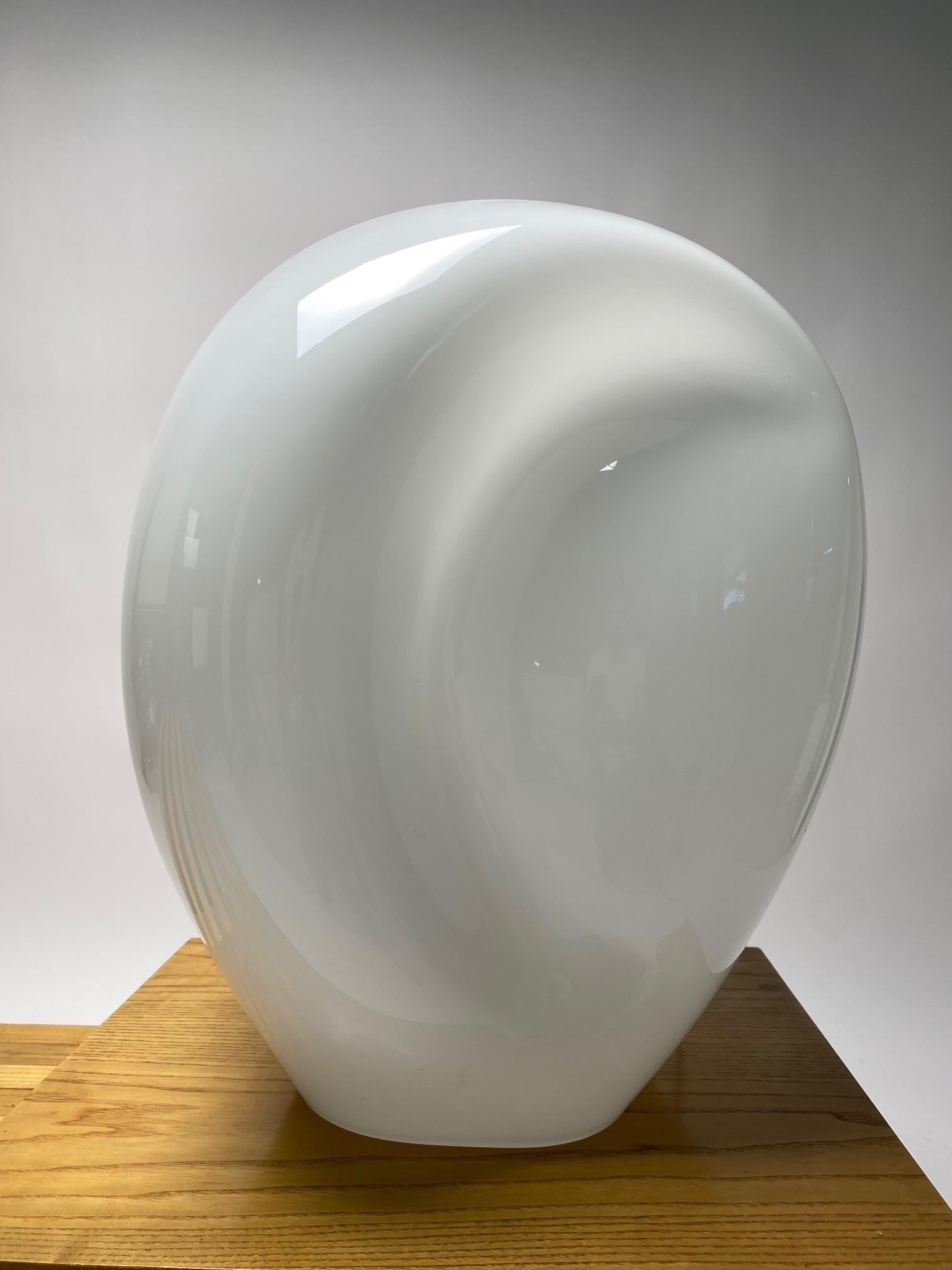 Monumental Murano Table Lamp, Glass Pendant Attr. Carlo Nason, Italy, 1960s In Good Condition For Sale In Argelato, BO