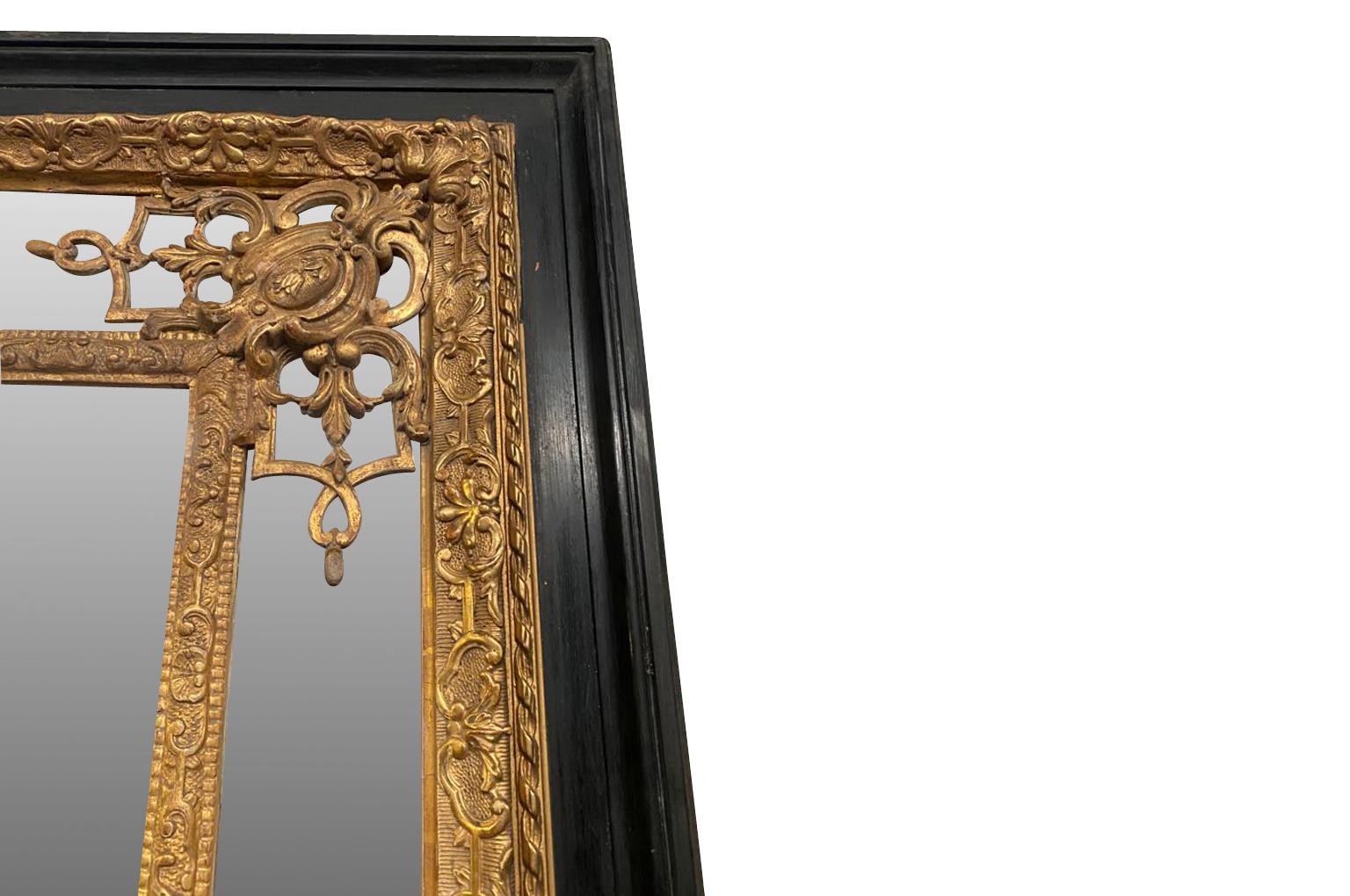 19th Century Monumental Napoleon III Period Mirror For Sale
