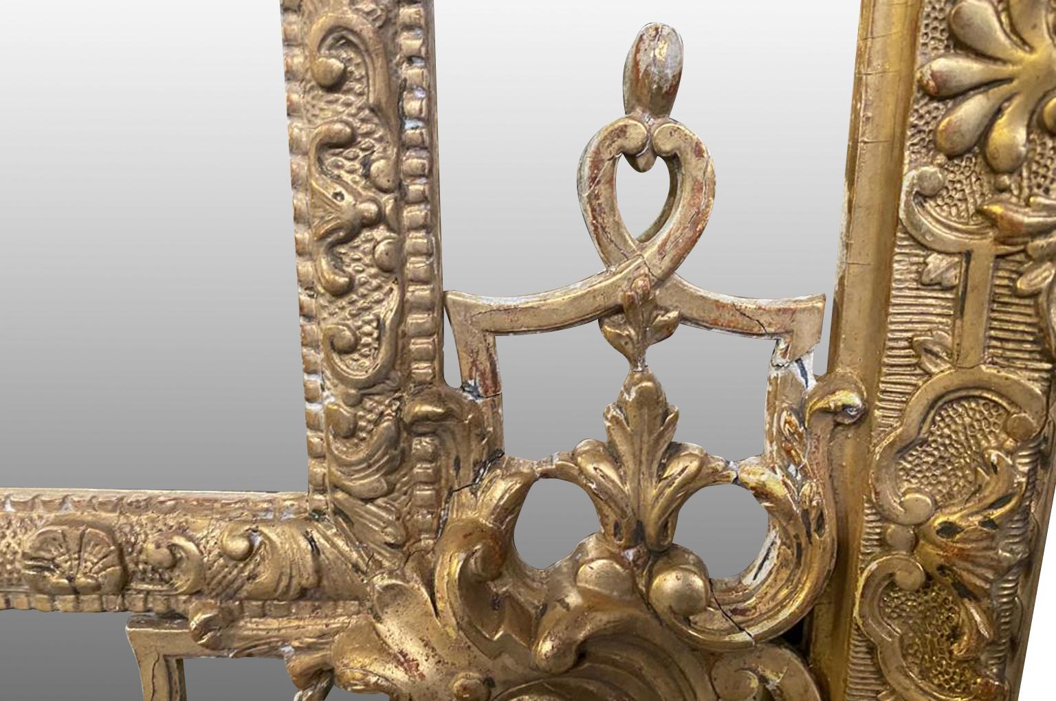 Monumental Napoleon III Period Mirror For Sale 2