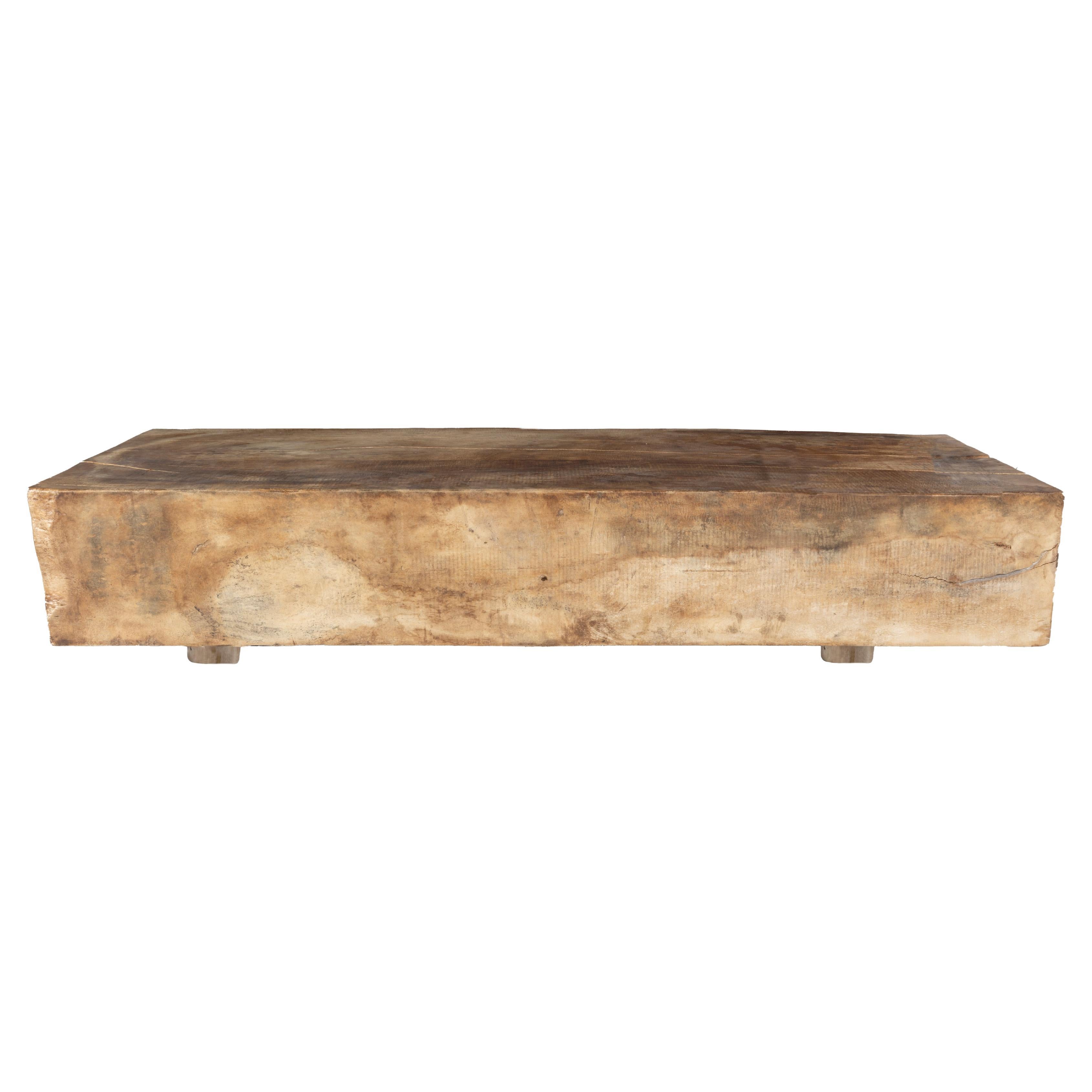 Monumental Natural Lychee Wood Coffee Table