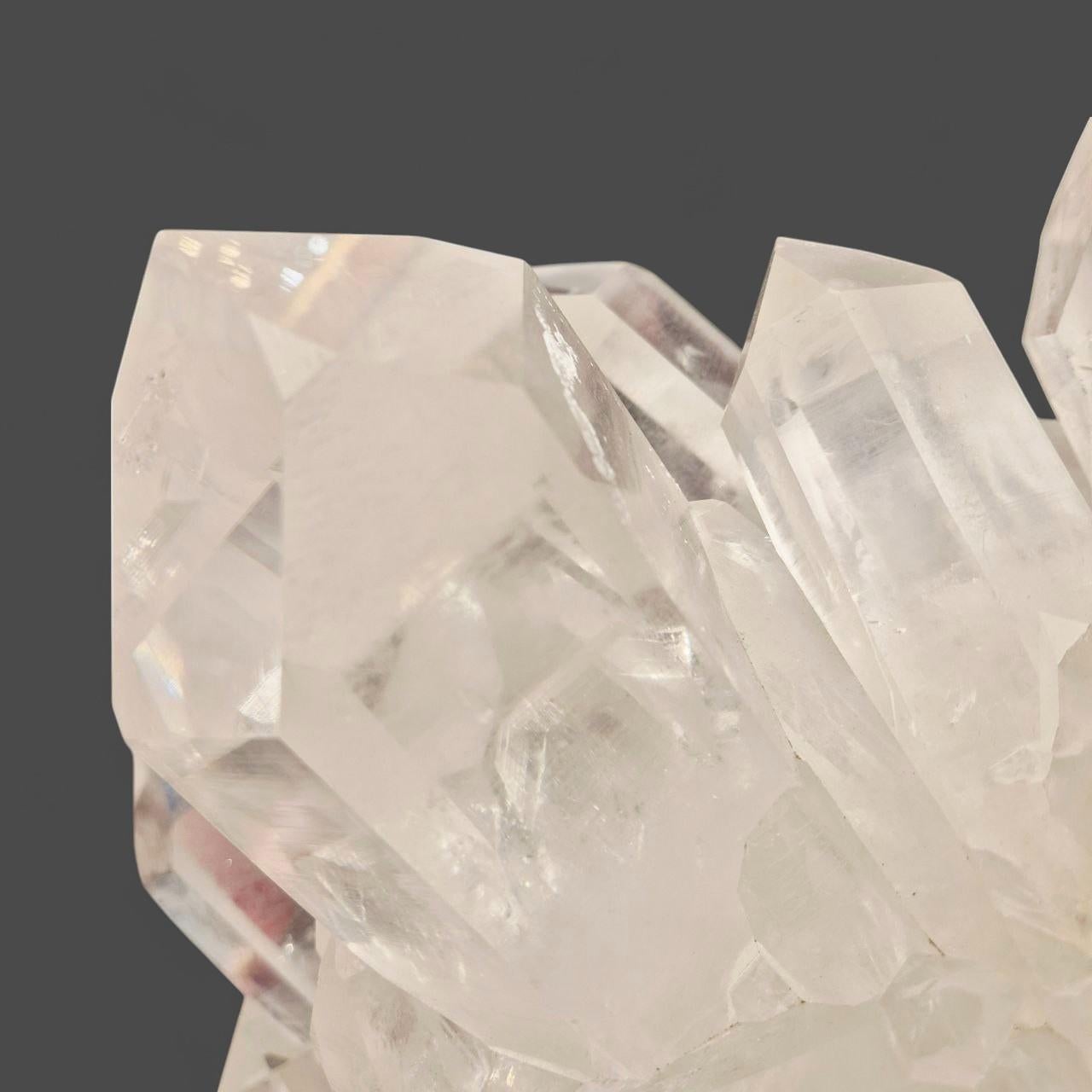 Monumental Natural Rock Crystal Cluster from Brazil, 30 kg, collected circa 1980 For Sale 6