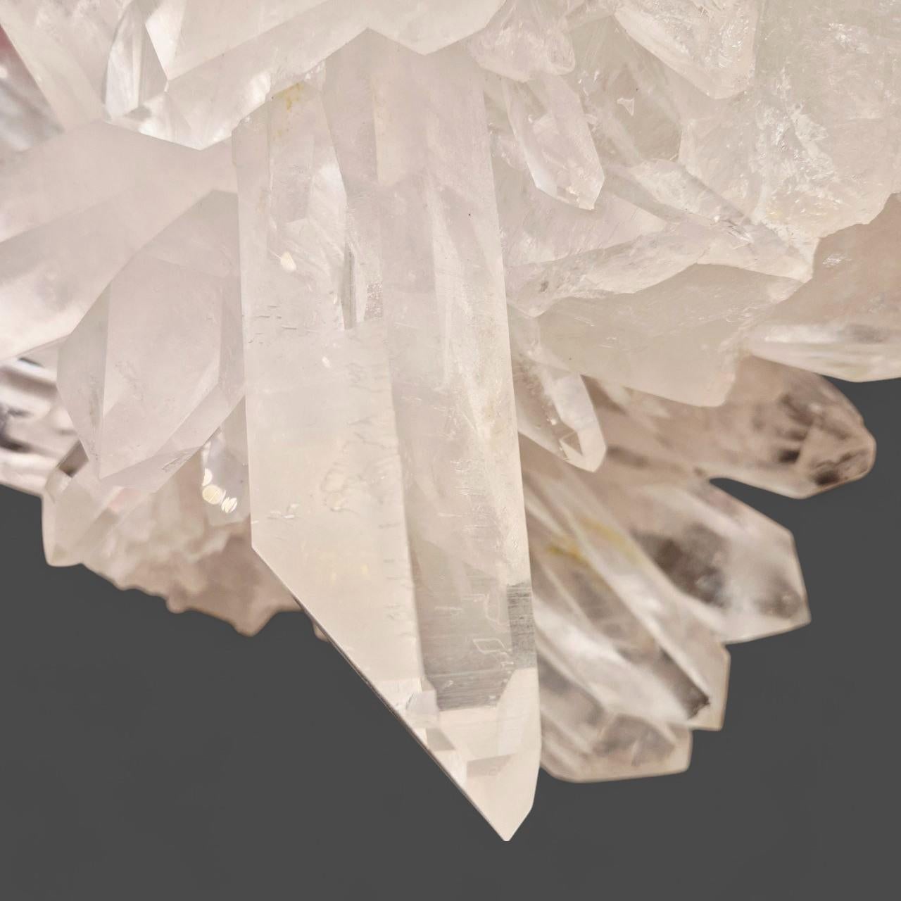 Monumental Natural Rock Crystal Cluster from Brazil, 30 kg, collected circa 1980 For Sale 7