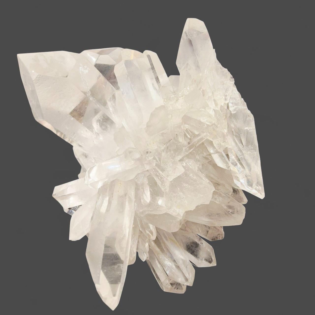 Monumental Natural Rock Crystal Cluster from Brazil, 30 kg, collected circa 1980 For Sale 1