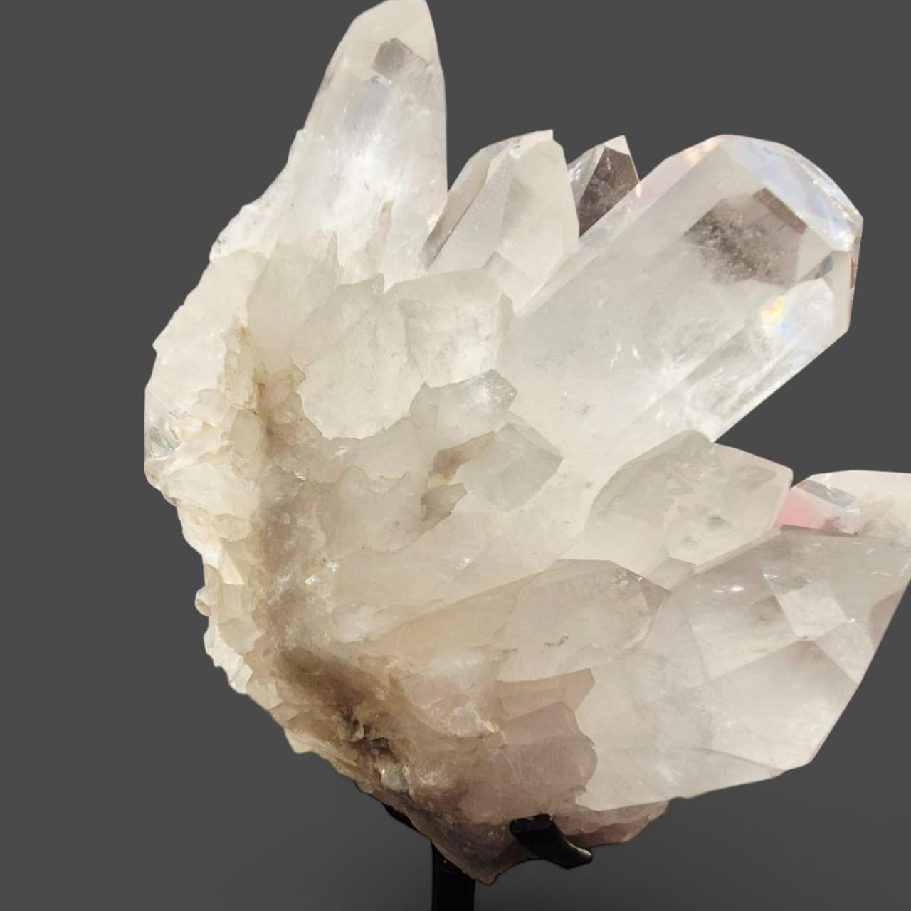 Monumental Natural Rock Crystal Cluster from Brazil, 30 kg, collected circa 1980 For Sale 2