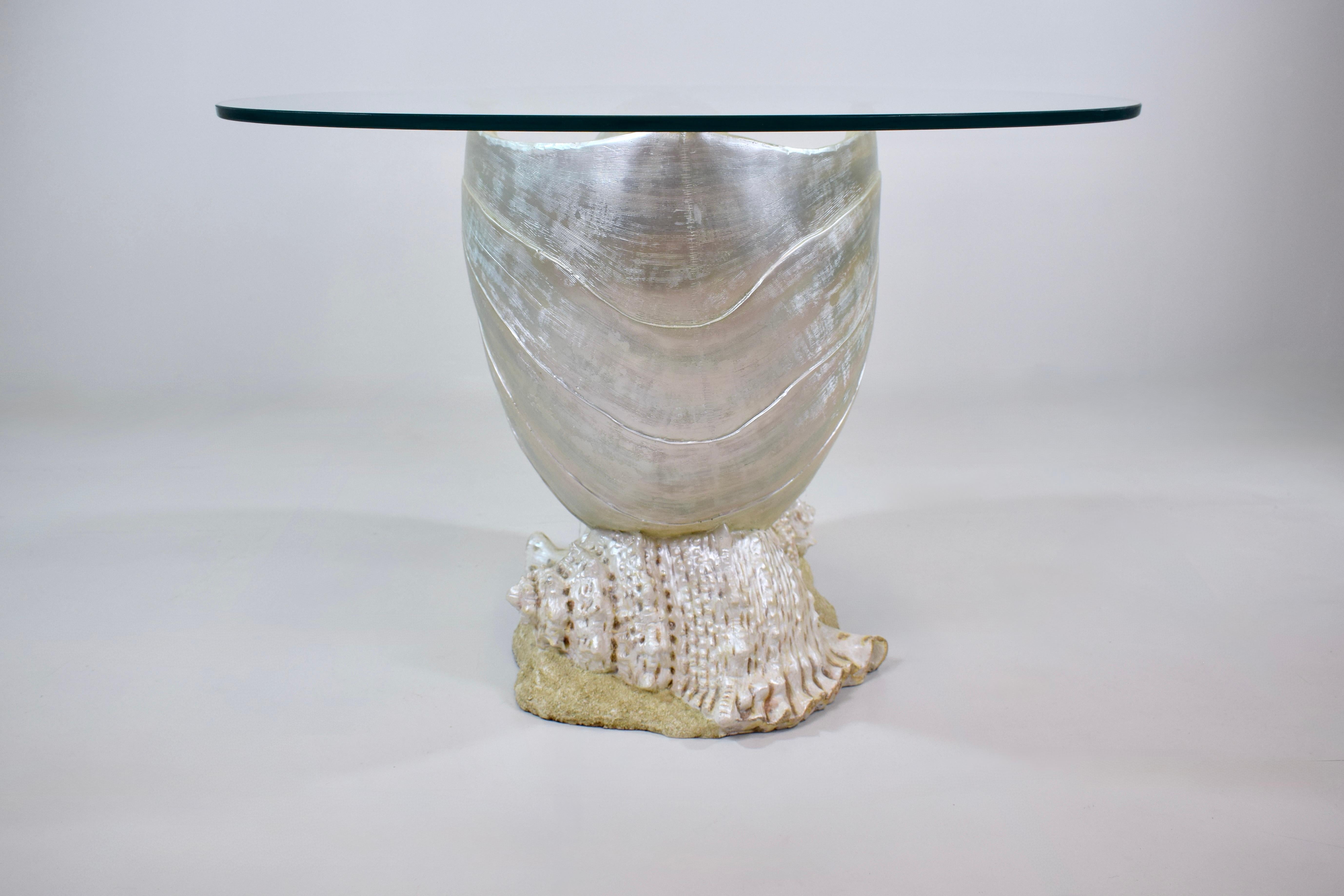 Monumentaler Nautilus Muschel Couchtisch oder Beistelltisch im Angebot 1