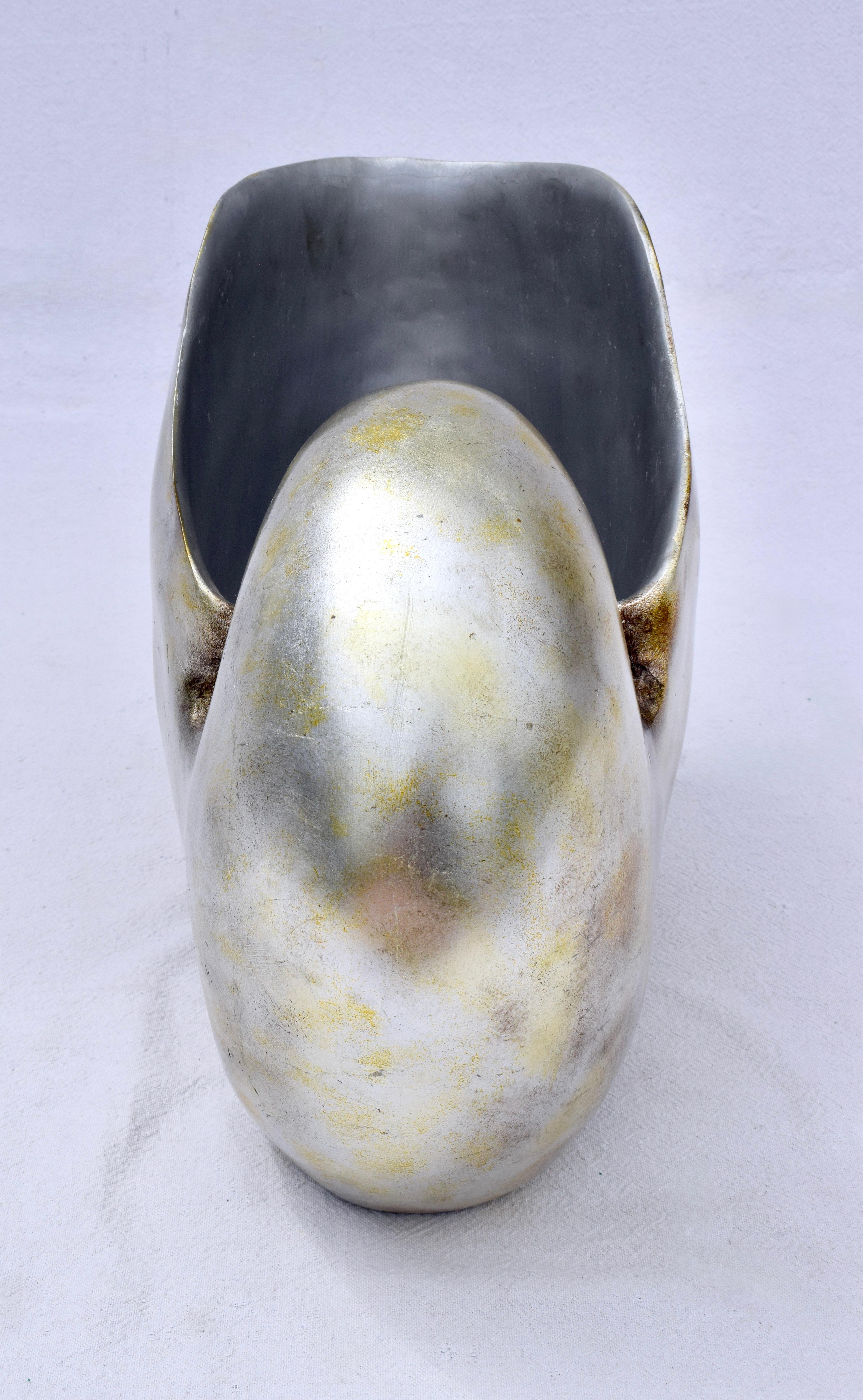 Modern Monumental Nautilus Shell Container Vase or Planter For Sale
