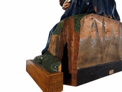 Monumental Neo-Gothic Pietà (Versperbild) -- Exceptionally Rare Carved Sculpture