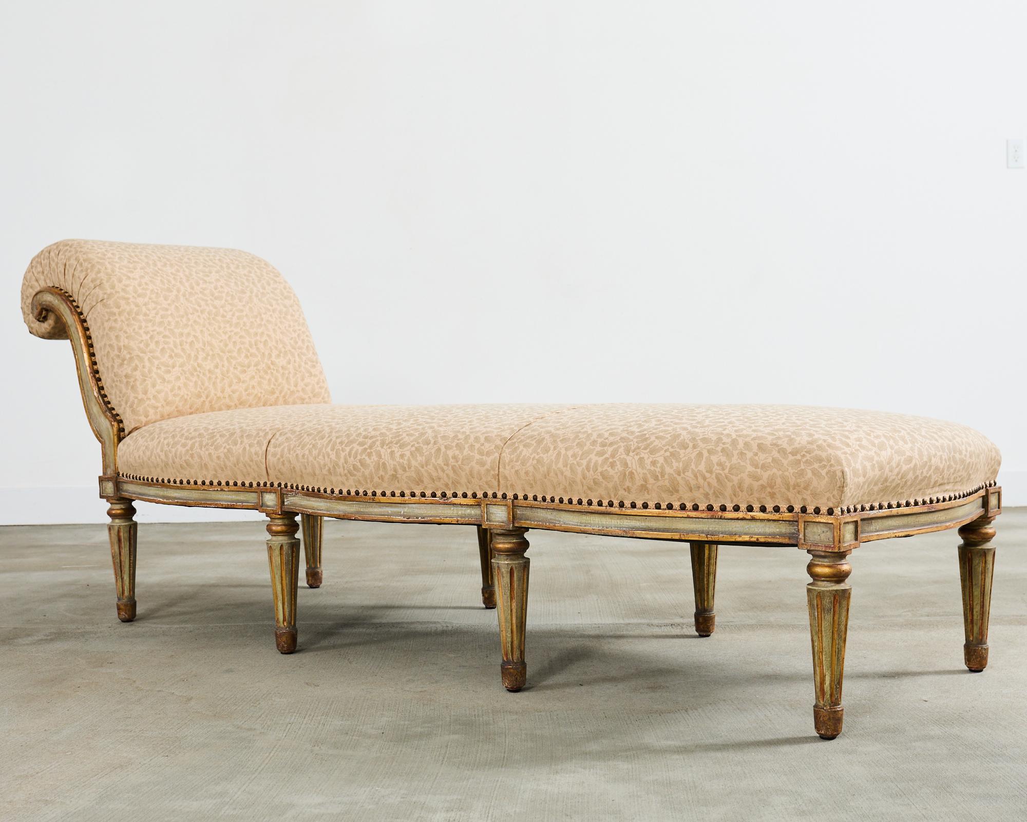 Monumental Neoclassical Style Hendrix Allardyce Chaise Longue For Sale 10