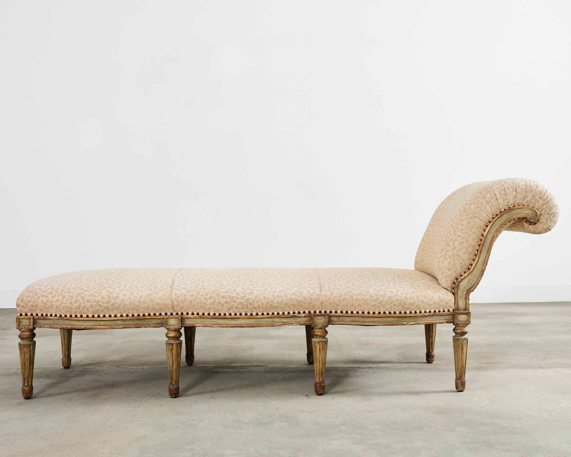 Monumental Neoclassical Style Hendrix Allardyce Chaise Longue For Sale 13