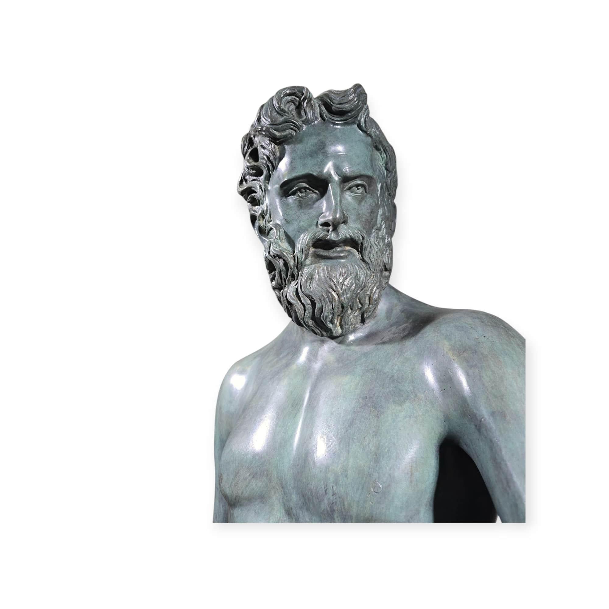 STATUE D'ÉPTUNE MONUMENTALE - 170 cm en vente 5