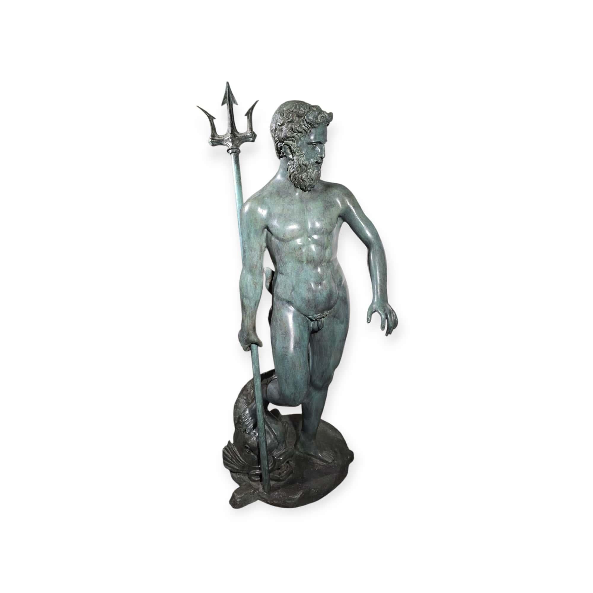 STATUE D'ÉPTUNE MONUMENTALE - 170 cm en vente 6