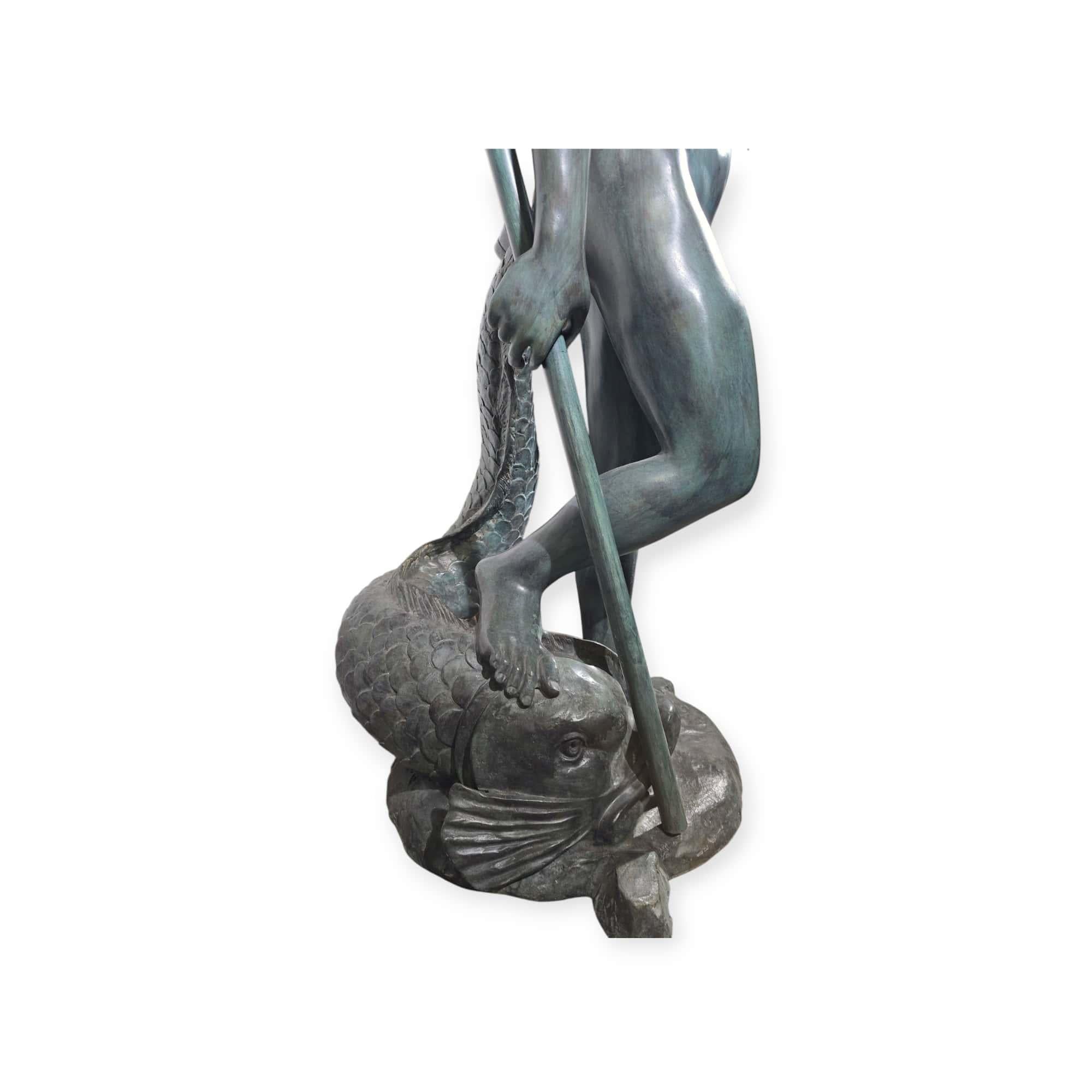 STATUE D'ÉPTUNE MONUMENTALE - 170 cm en vente 10